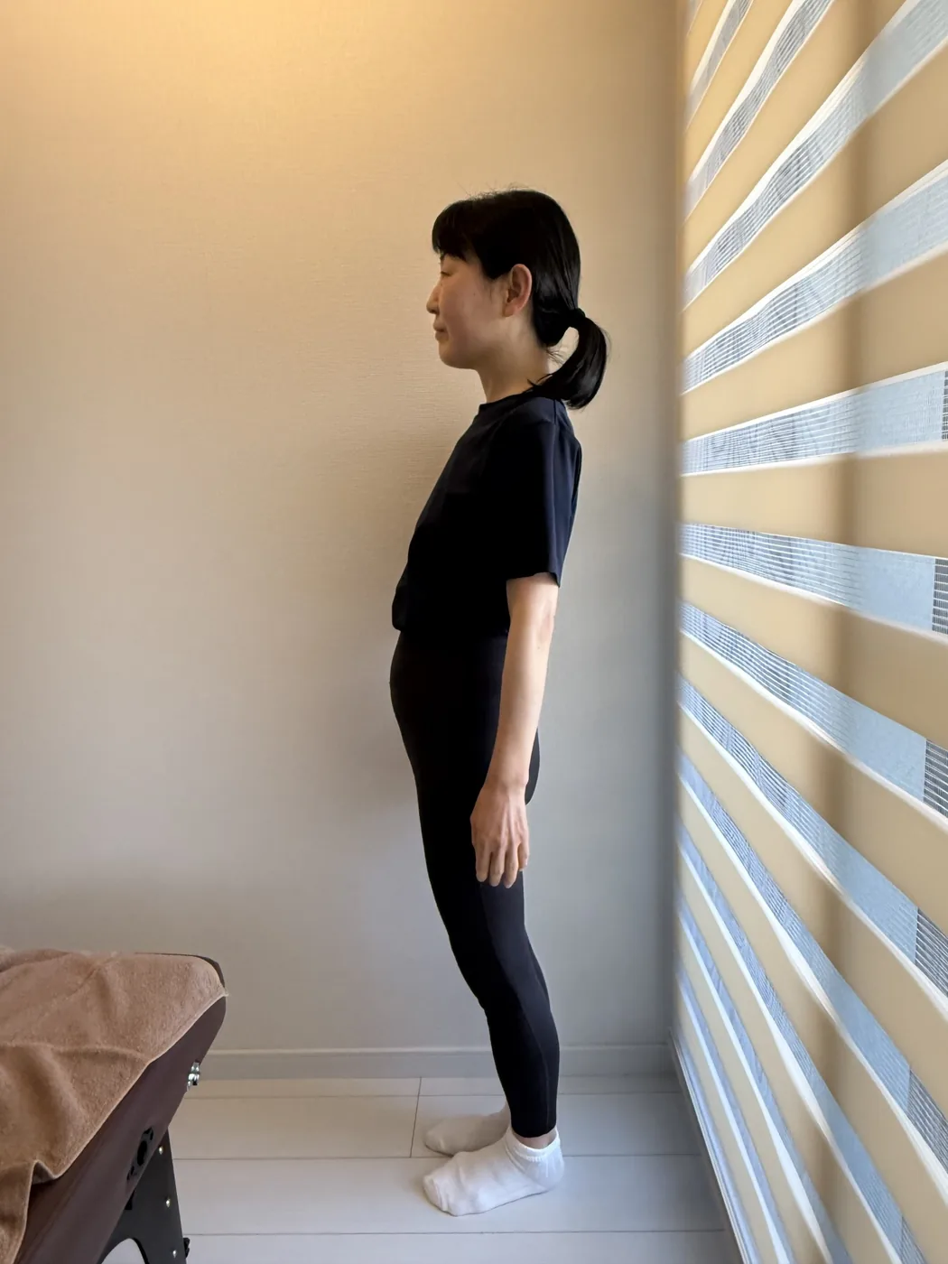 姿勢チェックの施術前イメージ